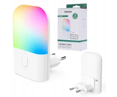 Hama Naktinė lempa LED „COLOR” DO GNIAZDKA, CZUJNIK ZMIERZCHU, ZMIANA KOLORÓW RGB