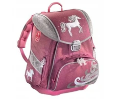 Hama Step By Step Rožinis PONY mokyklinis krepšys, 16l, šviesiai rožinis arkliukas