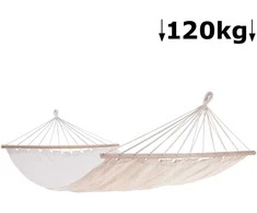 Hamakas 200x120cm/maks.120kg rusvai pilkas