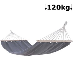 Hamakas 200x120cm/maks.120kg tamsiai pilkas