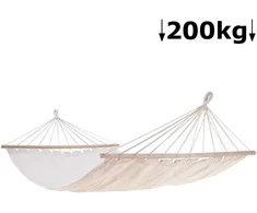 Hamakas 210x150cm/maks.200kg rusvai pilkas