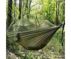 Hamakas su moskitierą Turistinis PODRÓŻNY SURVIVAL 260x140cm NA 2 OSOBY