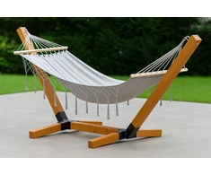 Hamakas su XL sodo rėmu + dangteliu – poilsio komplektas 250 kg DOVANA