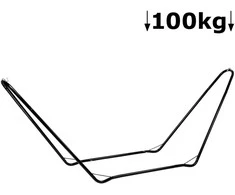Hamako stovas 300x75x105cm maks.100kg/juodas