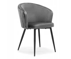Gockowiak HAMPTON VELVET GRAPHITE KĖDĖ VALGOMUI, ELEGANTI PAVASARUI