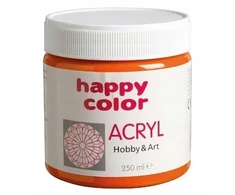 Happy Color Akriliniai Dažai, 250 ml, Oranžiniai