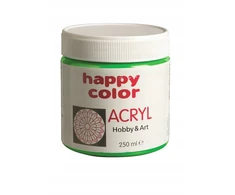 Happy Color Akriliniai Dažai 250 ml - Šviesiai Žali