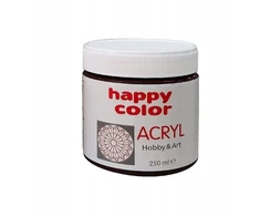 Happy Color Akriliniai Dažai 250 ml - Tamsiai Ruda