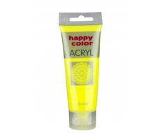 Happy Color Akriliniai Dažai Geltoni Fluorescenciniai 75ml