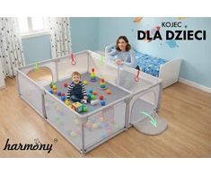 Harmony VAIKŲ ŽAIDIMAS 150x180 cm ŽAIDIMŲ AIKŠTELĖS SAUSAS BASEINAS + RANKENĖLES IR 50 KAMULIŲ
