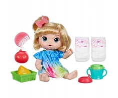 Hasbro Kūdikis gyvas, lėlių rinkinys vaisinių gėrimų, obuolių, dirbtinis citrusinių vaisių spaustuvas, geria ir šlapina savo sauskelnes, nuo 3 metų, šviesūs plaukai