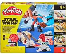 Hasbro Play-Doh STAR WARS FIGURINES ŽVAIGŽDŽIŲ KARAI MANDALORAS GROGU Yoda