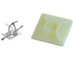 Haupa prisukamas dirželio laikiklis, 3.6mm 19x19mm, juodas, 100vnt