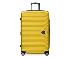HAUPTSTADTKOFFER Mitte – didelis kietas lagaminas, 77 cm, 130 L, geltona