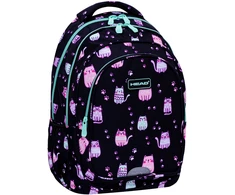 Head kuprinė mergaitėms, 3 skyrių, 27l, juoda/rožinė/multicolor