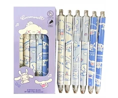 Hello Kitty Długopisy Cinnamoroll Szkolno Biurowe Rinkinys 6 vnt. Długopisy żelowe