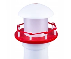 Hellux Lampa nocna Latarnia raudona