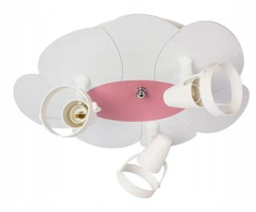 Hellux Lampa sufitowa plafon Płatek balta ir-rožinė