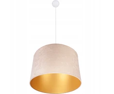 Hellux Lampa sufitowa wisząca smėlio sp. abażur zamszowy fi30