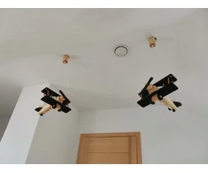 Hellux Lampa sufitowa wisząca zyrandol vaikams Samolot