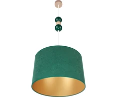 Hellux Lampa wisząca butelkowa žalia sufitowa fi30