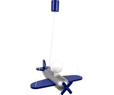 Hellux LAMPA WISZĄCA DZIECIĘCA Lėktuvas AVIARO, ŻYRANDOL, DREWNIANA, LED, E27