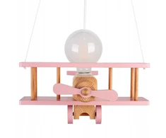 Hellux Lampa wisząca Samolot mały - naturalno-rožinė