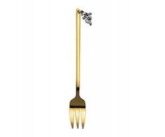 Helovino stalo reikmenys Single Stalo įrankiai Metaliniai vakarėlio stalo įrankiai Gold Fork Ghost