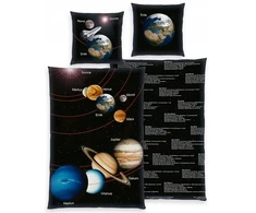 Herding 3d "kosmosas" patalynės komplektas 140x200 cm astronautams