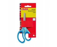 Herlitz ERGONOMIKOS popierinės žirklės 13 cm saugios žirklės biurui ir mokyklai