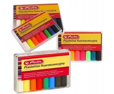 Herlitz Fluo plastilinas 8 spalvų