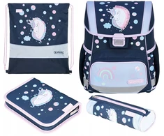 Herlitz Kuprinė pradinukams LOOP Unicorn Dreams su priedais