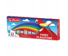 Herlitz plakatinių dažų rinkinys 12 spalvų, 30ml