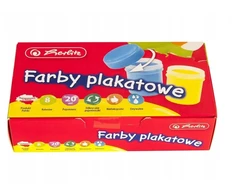 Herlitz plakato dažai, 8 spalvos, 20ml