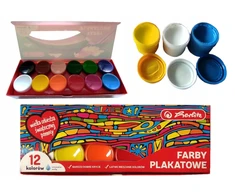 Herlitz plakatų dažai, 12 vnt. x 20 ml