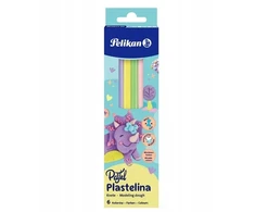 HERLITZ Plastilinas Pelikanas vaikams Mokyklinis 6 pastelinių spalvų rinkinys