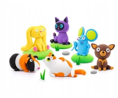 HEY CLAY - plastilino pūkuotieji gyvūnai FLuffY PETS