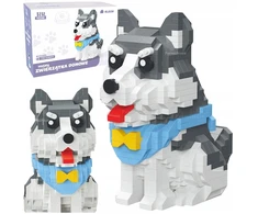 Hh Poland KONSTRUKCINIAI BLOKAI HUSKY DOG 3D DIDELIŲ DOVANŲ KALUKŲ RINKINYS 796 vnt.