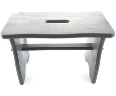 HIGH LIGHT Pilkas STOOL RYCZKA PINE STOOL virtuvinė taburetė su platforma FSC