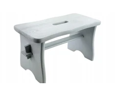HIGH LIGHT Pilkas STOOL RYCZKA PINE STOOL virtuvinė taburetė su platforma FSC