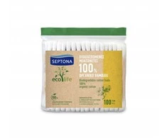 Higieniniai vatos pagaliukai SEPTONA ecolife 100vnt