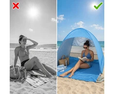 Hikey SAVIMI SURENKAMA TURISTINĖ POP-UP PAPLŪDŽIO palapinė, NEŠIOJAMAS UV+ dangtelis
