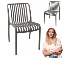 Hile Pilkas kėdė valgomajam, virtuvei, svetainei, MODERN skandi LOFT, patogi 101