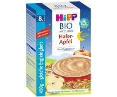HiPP BIO avižų košė su obuoliais nakčiai Vitaminai nuo 6 mėnesių iki 3 metų