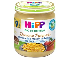 HiPP BIO desertas, blyneliai su obuolių padažu, 200g po 9 mėn
