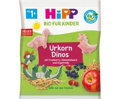HiPP BIO Dinozaurų grūdų traškučiai su vaisiais