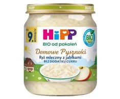 HiPP BIO Domowe Pyszności Pieniški ryžiai su obuoliais po 9 mėnesio, 200 g