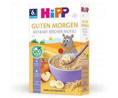HIPP BIO GRŪDAI PIRMŲJŲ VAISIŲ MUSLIUS BE PIENO 250g 6m BERŽAS