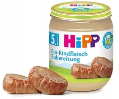 HIPP BIO JAUTIENA SU RAPSŲ ALIEJUMI JAUTIENA 125g VAKARIENIS