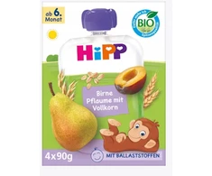 HiPP BIO kriaušių slyvų grūdų putėsiai 90g